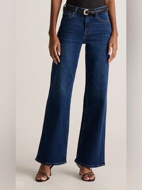Quince Bella stretch wide leg jeans